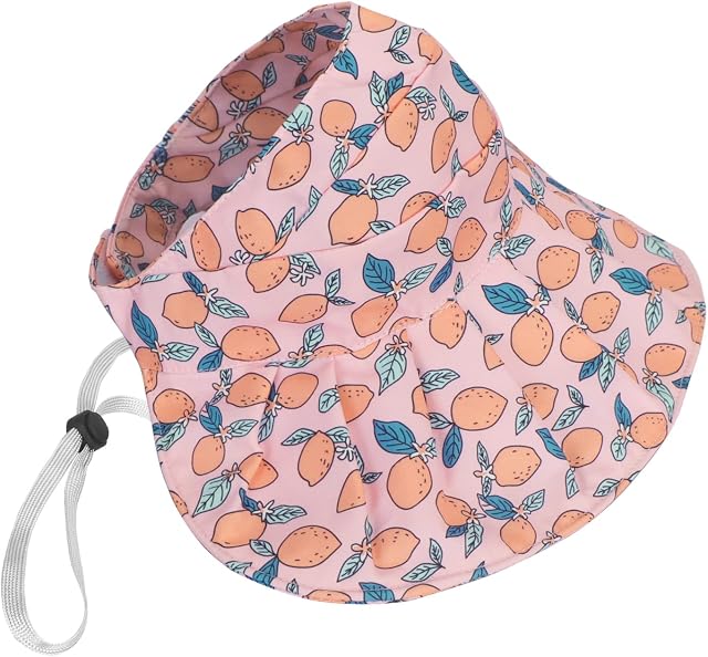 Unaone Baby Sun Hat, Foldable Sun Visor Empty Top Hat Summer Beach Hats, Adjustable Head Drawcord Sun Hat UV Protection