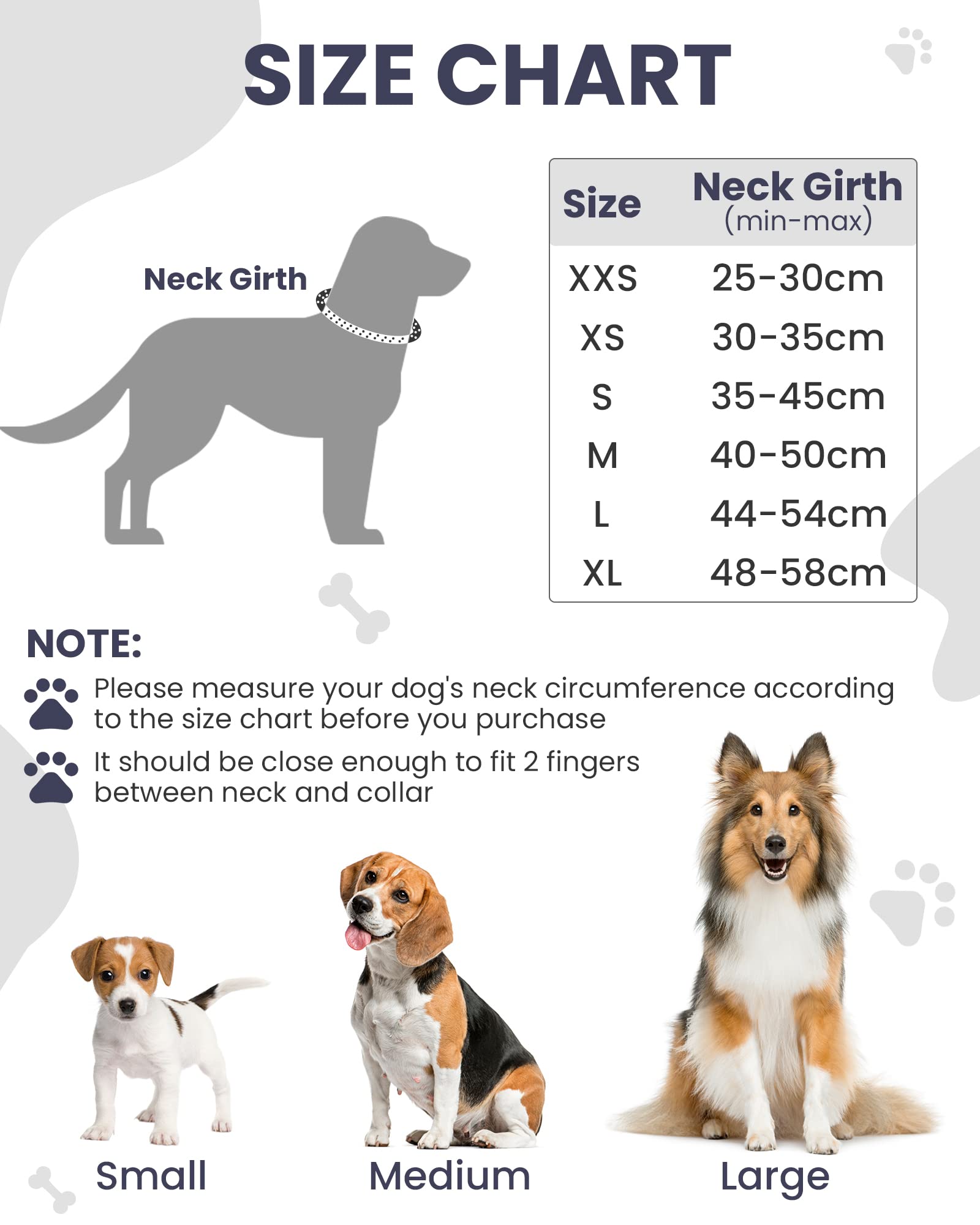 PETTOM Collare Cane Cani Cuccioli Piccola Taglia Media Grande con Targhetta Nome Riflettente Morbido Regolabile Imbottito Sicurezza Nylon Morbido Resistente Traspirante (Nero S)