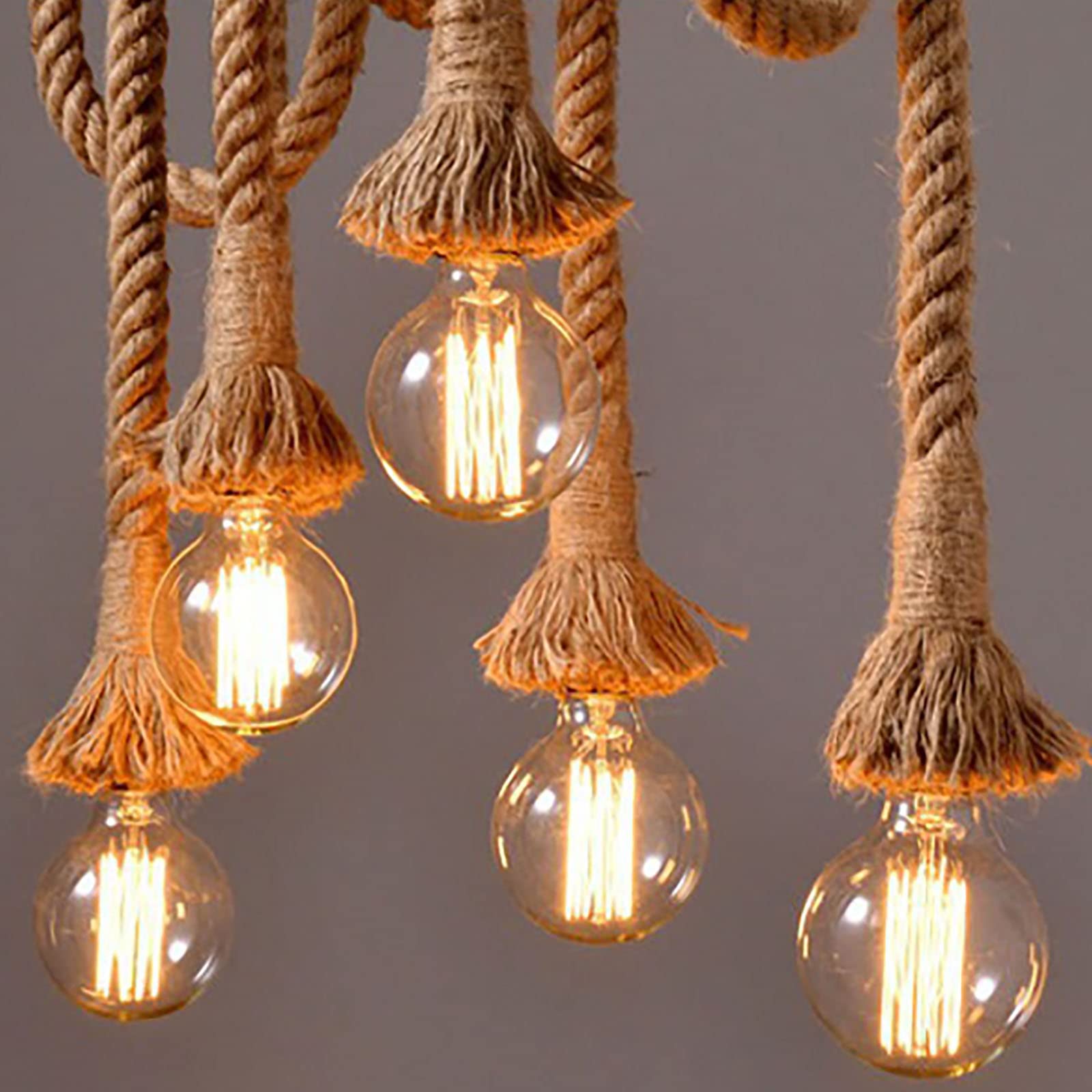 Retro Bamboe Hanglamp Land Bamboe Geweven Lamp Handgeweven Hanglamp Bamboe Rotan E27 Hanglamp Hoogte Verstelbare Villa Slaapkamer Gang Verlichting Decoratie Kroonluchter,60cm