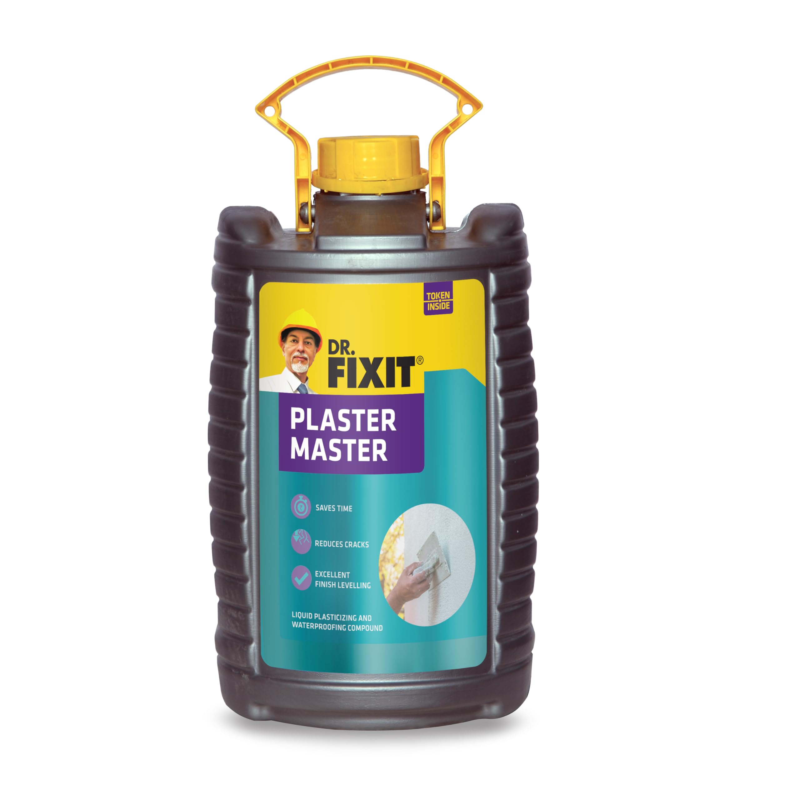 Dr. Fixit Plaster Master Advanced Liquid Waterproofing Compound for Plastering, Internal | External | Ceiling, 5 Litre-image-26