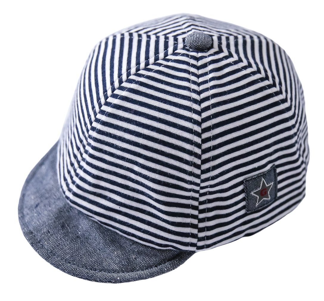 GEMVIEGorro de Béisbol para Bebe Niño Verano Protector del Sol Gorra Niña Playa Rayas Clasicas Algodón