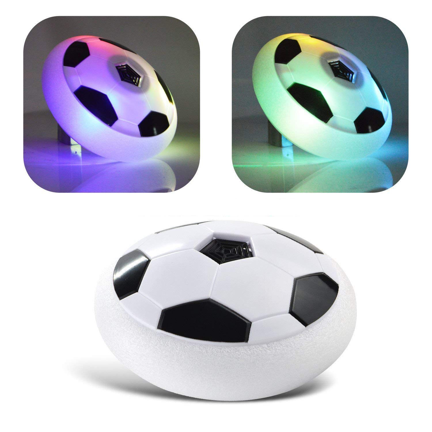 Vibgyor Vibes™ Indoor Outdoor Air Power Soccer Hover Disk with Foam Bumpers -Best Birthday Gift