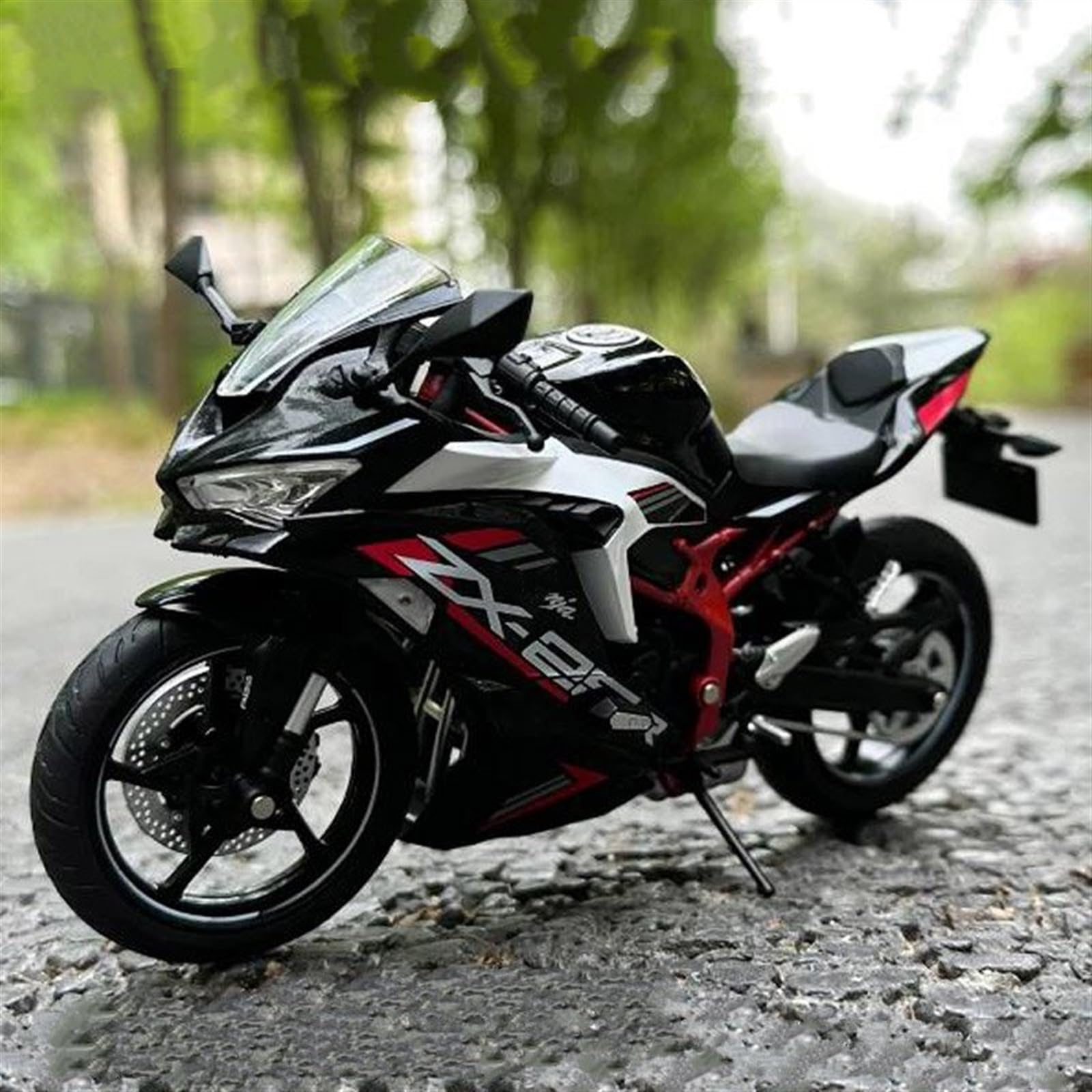 SEYXF Motorbike Toy Motorcycle Metal Model Collection Simulation Diecasts Gifts 1/12 for Kawasaki ZX-25R(White)
