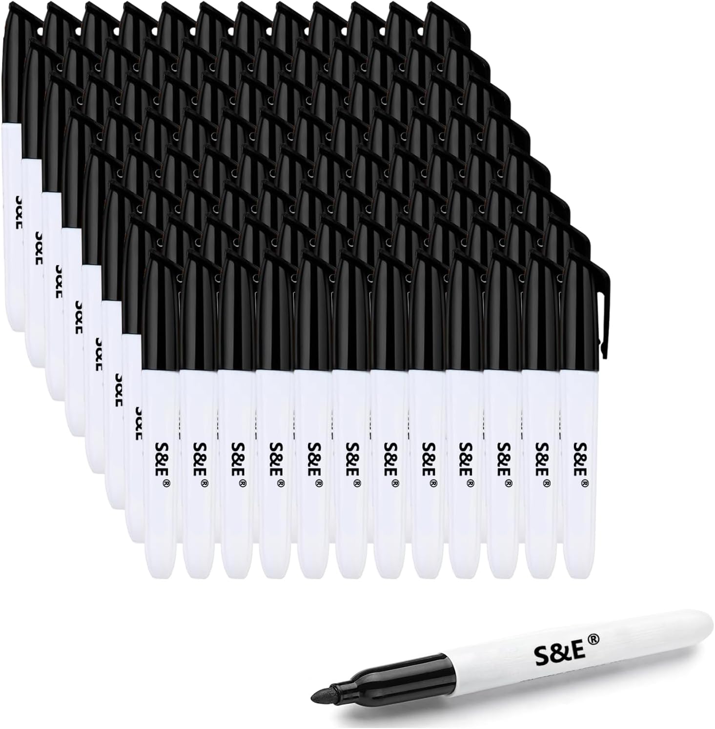 96 Pcs Dry Erase Markers Black