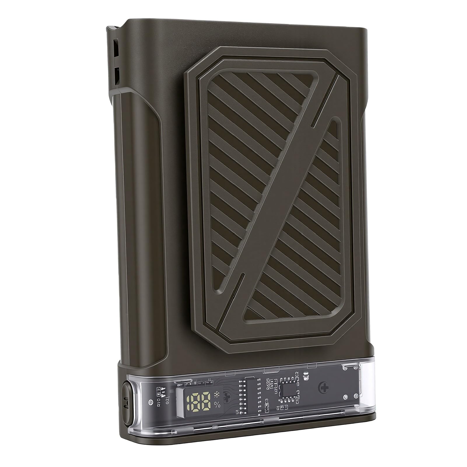 Ventilador de cintura portátil que elimina el sudor corporal con clip ajustable