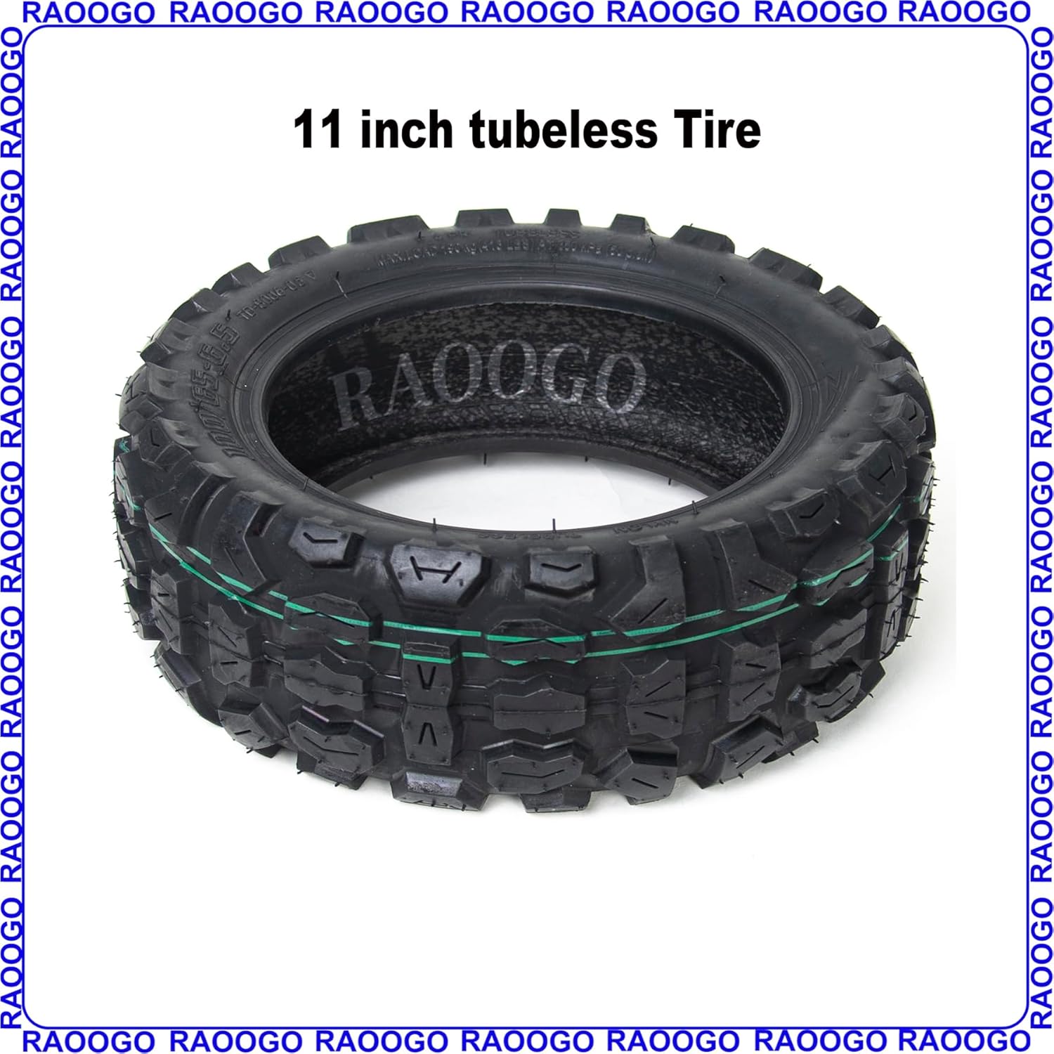 100/65-6.5 Tubeless Tire 11 inches Off-Road Anti-Slip Thick Rubber for Electric scooter fit 90/65-6.5 Thunder Storm Dualtron Zero Vsett 11+ T88