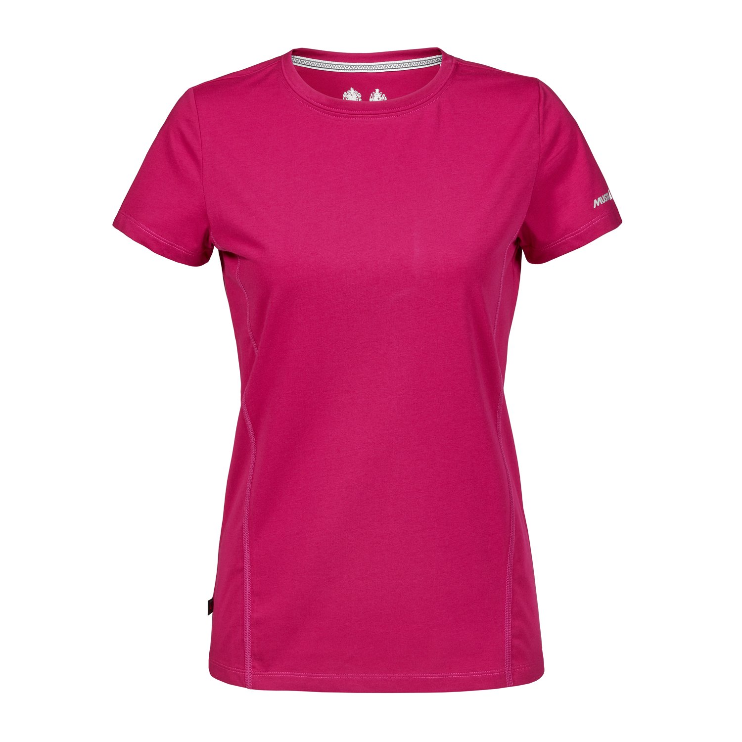 Musto Womens Evolution Sunblock Short Sleeve T-Shirt Tee T Shirt Top Cerise. Breathable