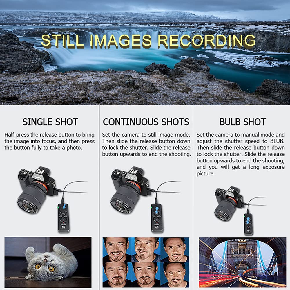 JJC RM-VPR1 Télécommande Filaire avec câble multiterminal, télécommande pour Sony RX0M2 RX100VII RX10IV Z-V1 A7RM4A A7RM4 A7RM3A A7R A7SM3 A7S A7M3 A7 A1II A1 A9 A6600 A6500 A6000 FDR-AX43 AX60 AX700