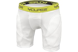 Youper Boys Youth Padded Sliding Shorts with Cup Pocket For Baseball, Football, Lacrosse