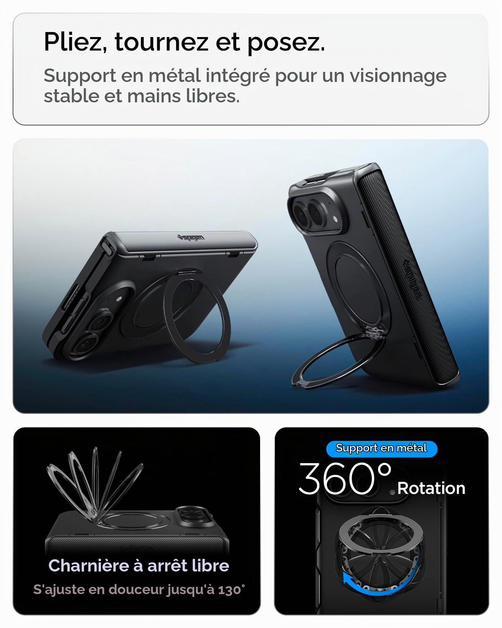 Spigen Slim Armor Pro S MagFit Coque pour iPhone Duo
