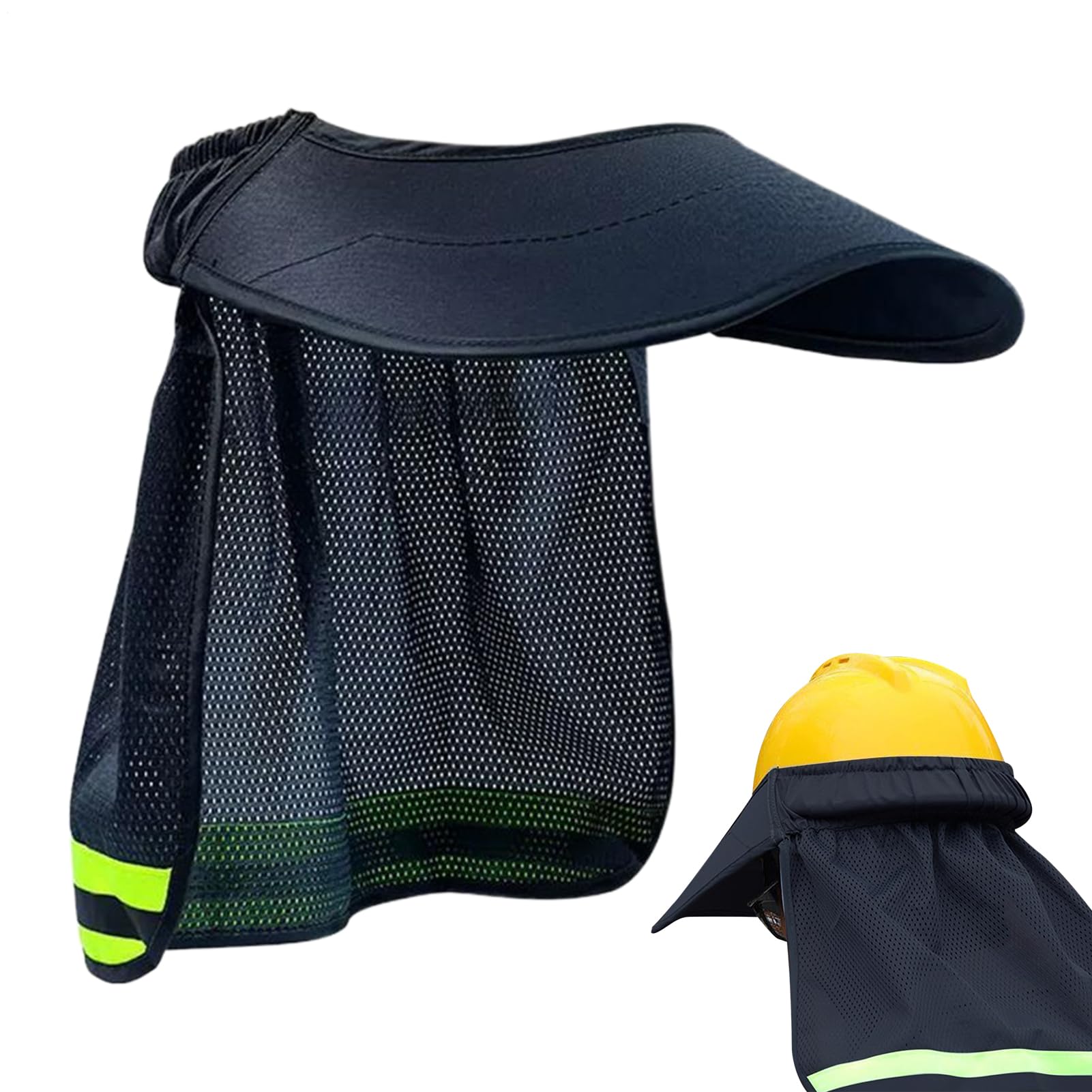 Hard Hat Sun Shade - Hard Hat Sun Visor,Reflective Strip Helmet Attachment Safety Gear for Women Working Outdoor Construction Sites Warehouse Gardening