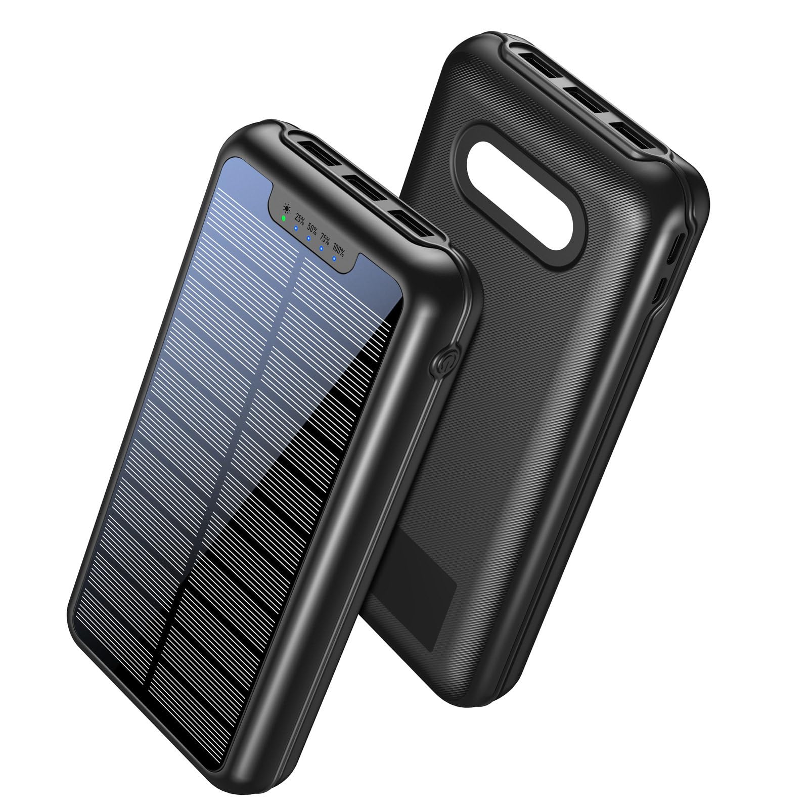 Solar Power Bank 30000 mAh Duża pojemność Outdoor Camping Light Mobile Power Emergency Light z 4 trybami,A