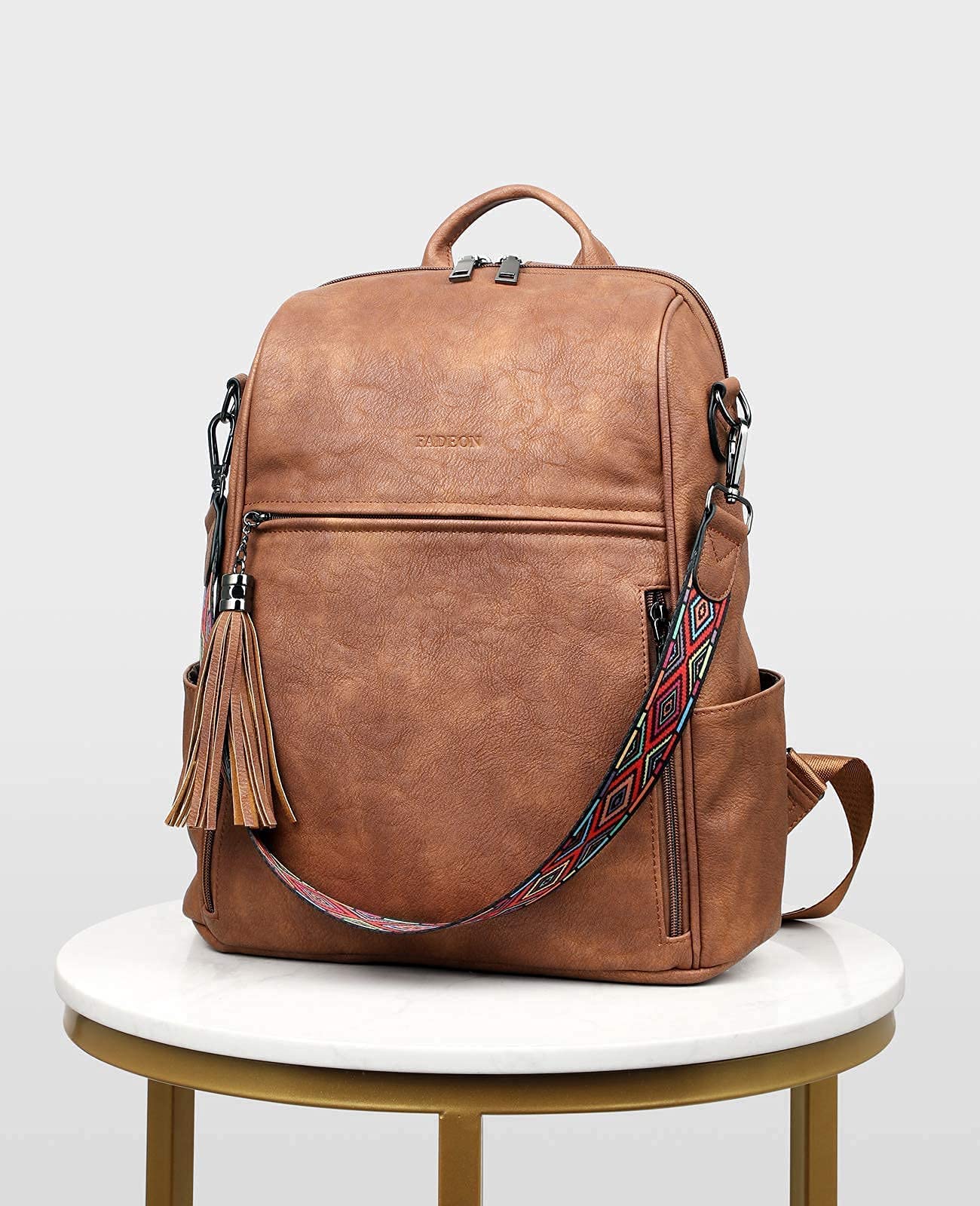 Buy FADEON Leather Backpack Purse for Women Designer Ladies Shoulder