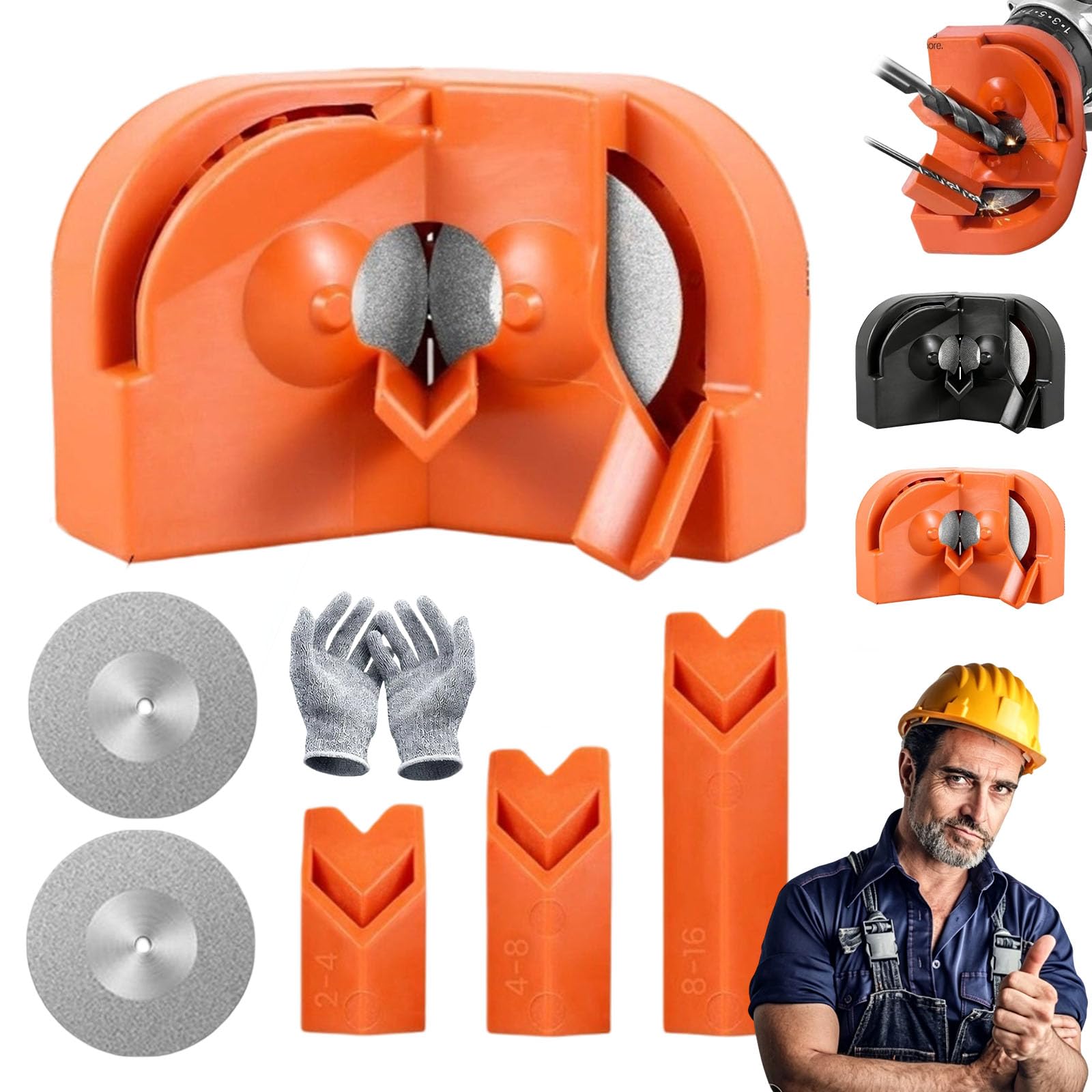 Afilador De Brocas Para Bordes Precisos, Afilador De Brocas Profesional Con Muelas Abrasivas, Recupera Filo Al Instante Y Alarga La Vida De Tus Brocas (#1)