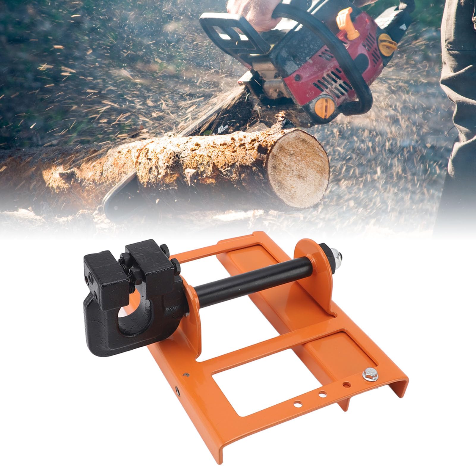 TOPINCN Molino de Motosierra, Molino de Motosierra Vertical Guía de Corte de Madera para Motosierra, Accesorio de Fresado de Madera Mini Aserradero Portátil Accesorio de Motosierra Corte
