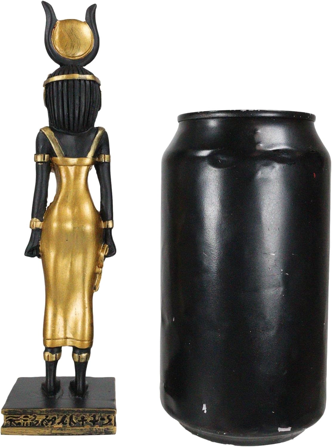 Ebros Gift Ancient Egyptian Queen Goddess Isis Ra Decorative Figurine 6" Tall in Black and Gold Classical Religion of Egypt Deity Patron of Magic Beauty and Healing