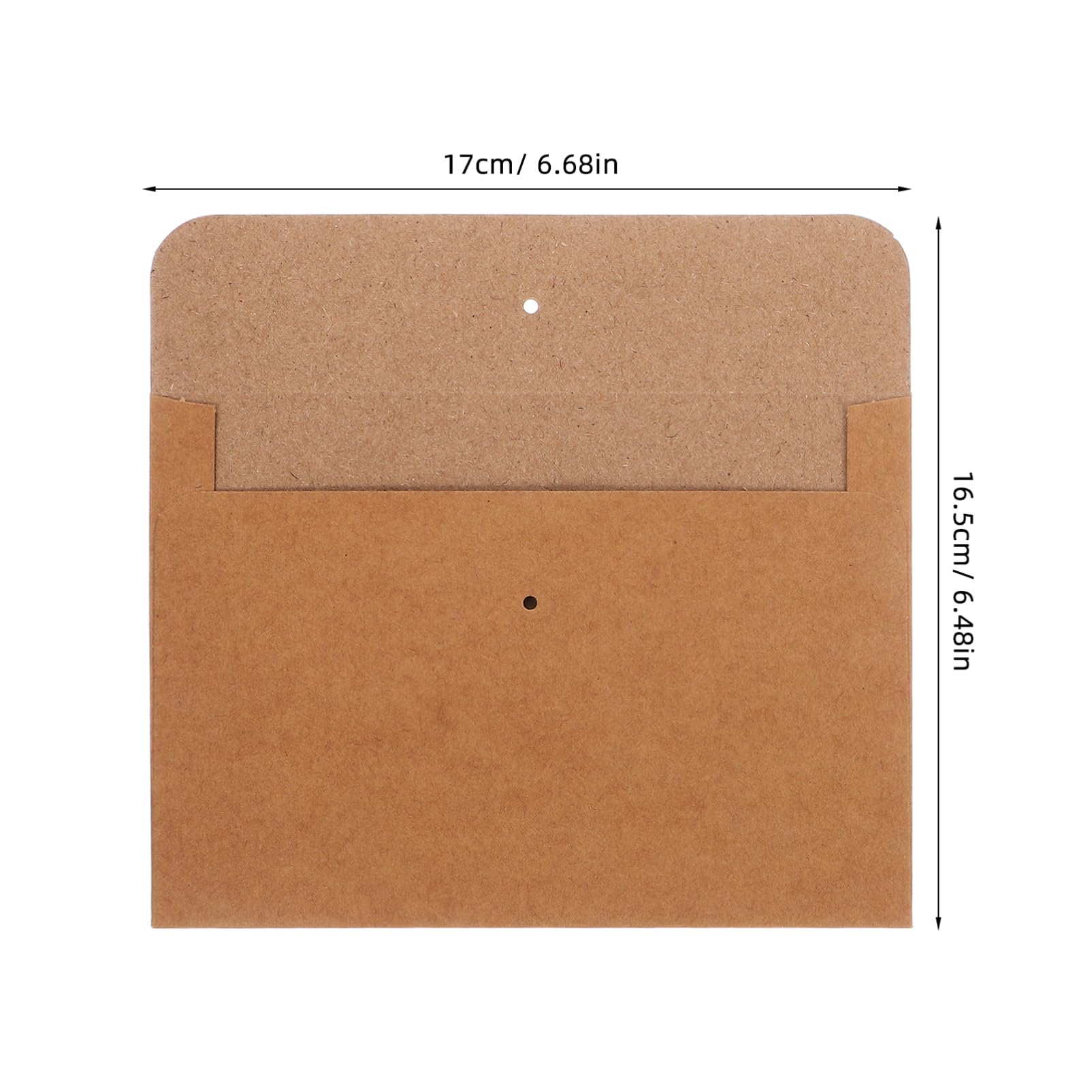 Busta con Nastro 50 Pezzi Carta Kraft Vintage per Lettere | Marrone Caffè, Stile Elegante e Retrò, per Cartoline e Inviti, Uso Semplice e Multifunzione