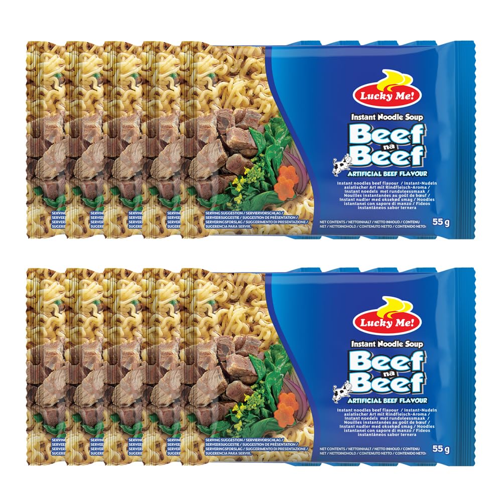 Lucky Me! Instant Noodle Soup Artificial Beef Flavour 55g