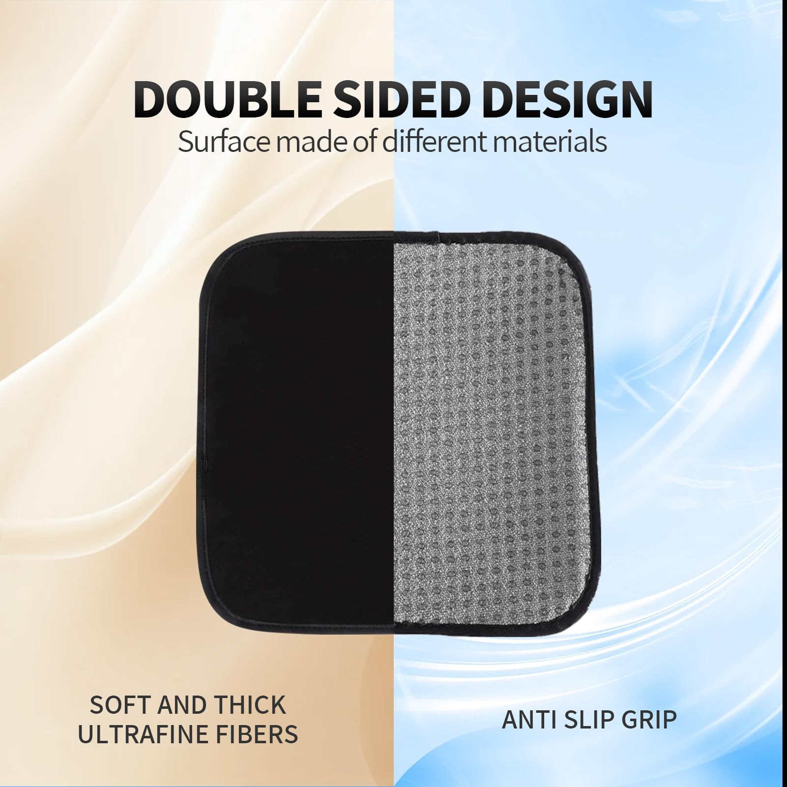 ymkupe Microfiber Bowling Ball Towel 10 Inches x 8 Inches Bowling Shammy Pad with Easy-Grip Dots Premium Quality Cleaning Pad Bowling Alley Accessories and Oil to Improve Grip and Precision