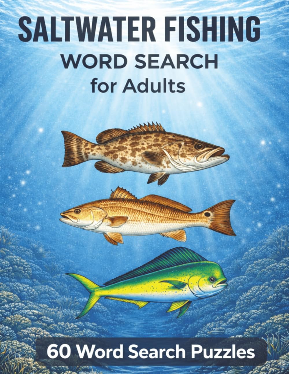 Saltwater Fishing Word Search For Adults: 60 Word Search Puzzles