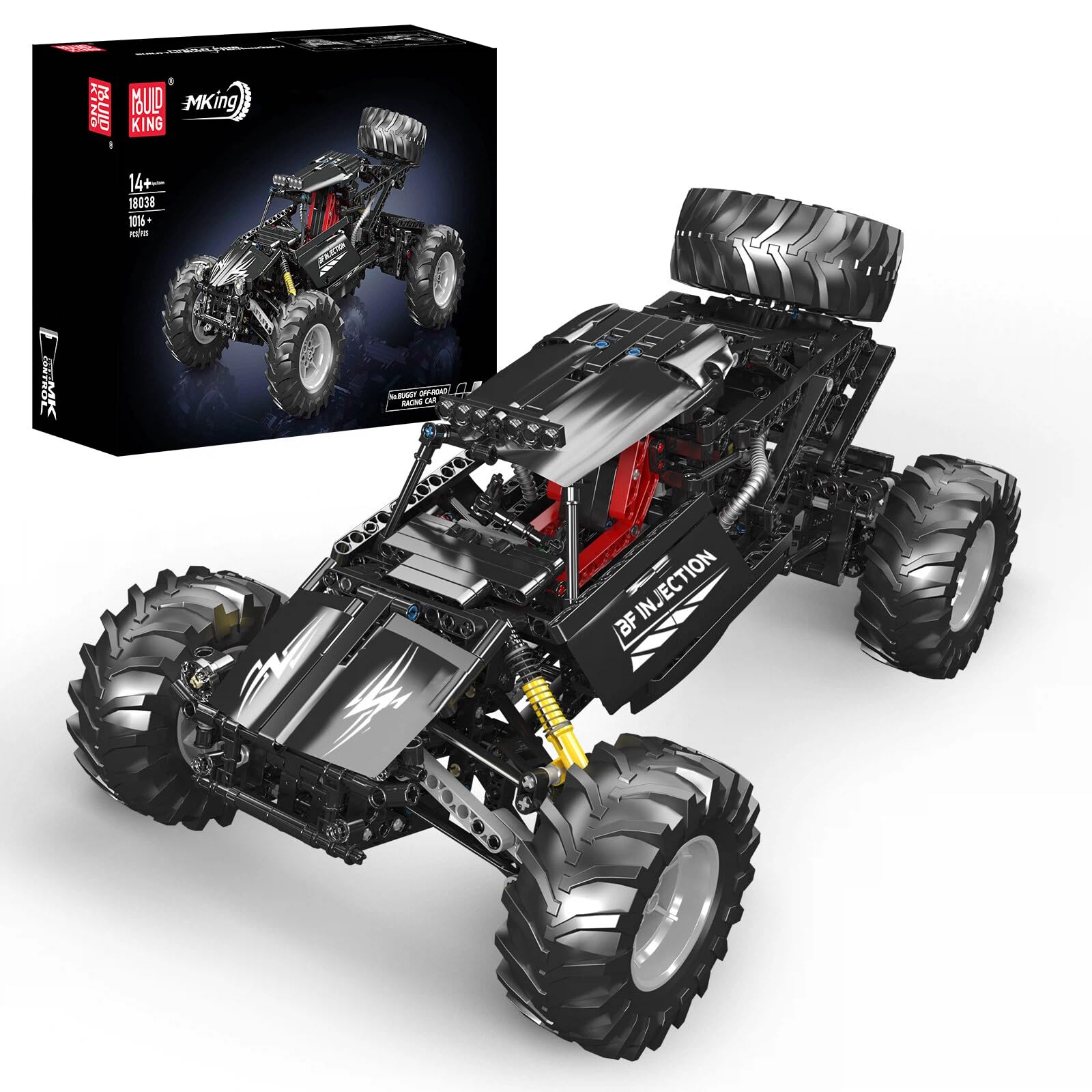 モリキン Amazon.com: Mould King 18038 RC Off-Road Building Car Toys, 1016