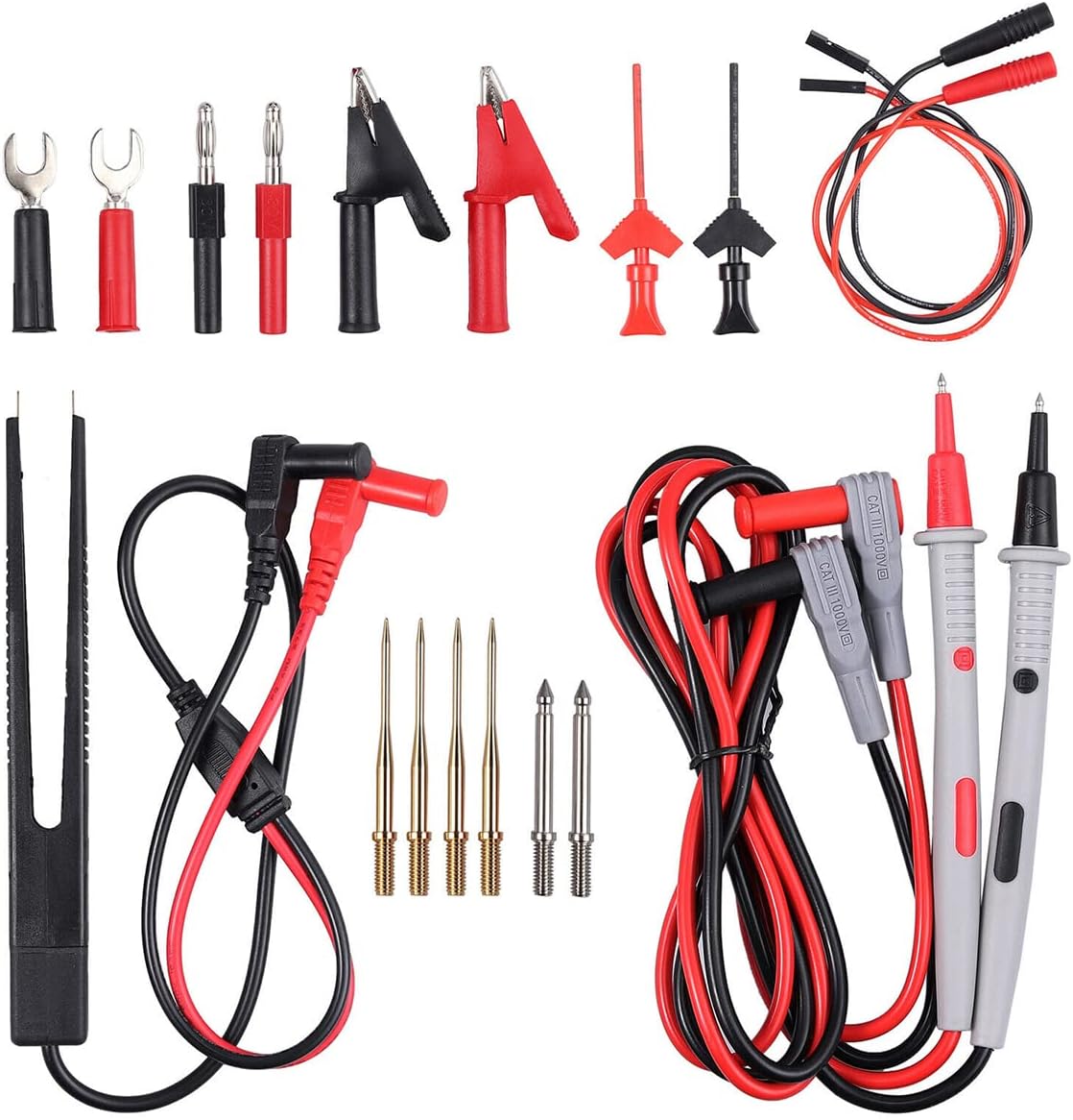Multimeter Test Leads Kit Safe Professional Accurate