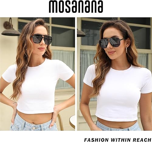 Miniatura 2 de Mosanana Gafas de sol polarizadas aviador para mujeres y hombres modelo Karry de estilo moderno