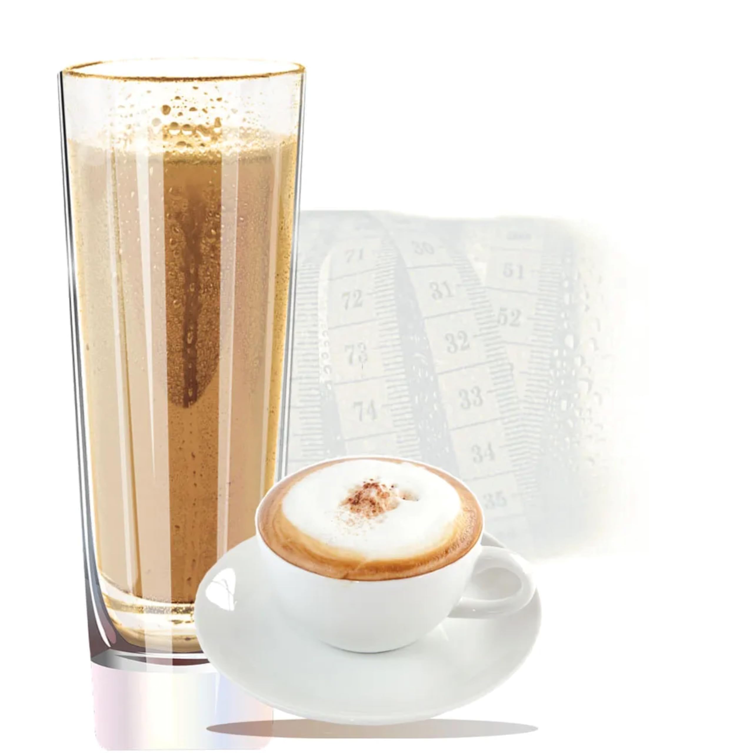 Eiweißpulver Veganer Kaffee Geschmack, Intensiver Geschmack, Natürliche Farbstoffe, für Smoothies und Drinks, schnelle und einfache Zubereitung (1 Kg, Cappuccino)