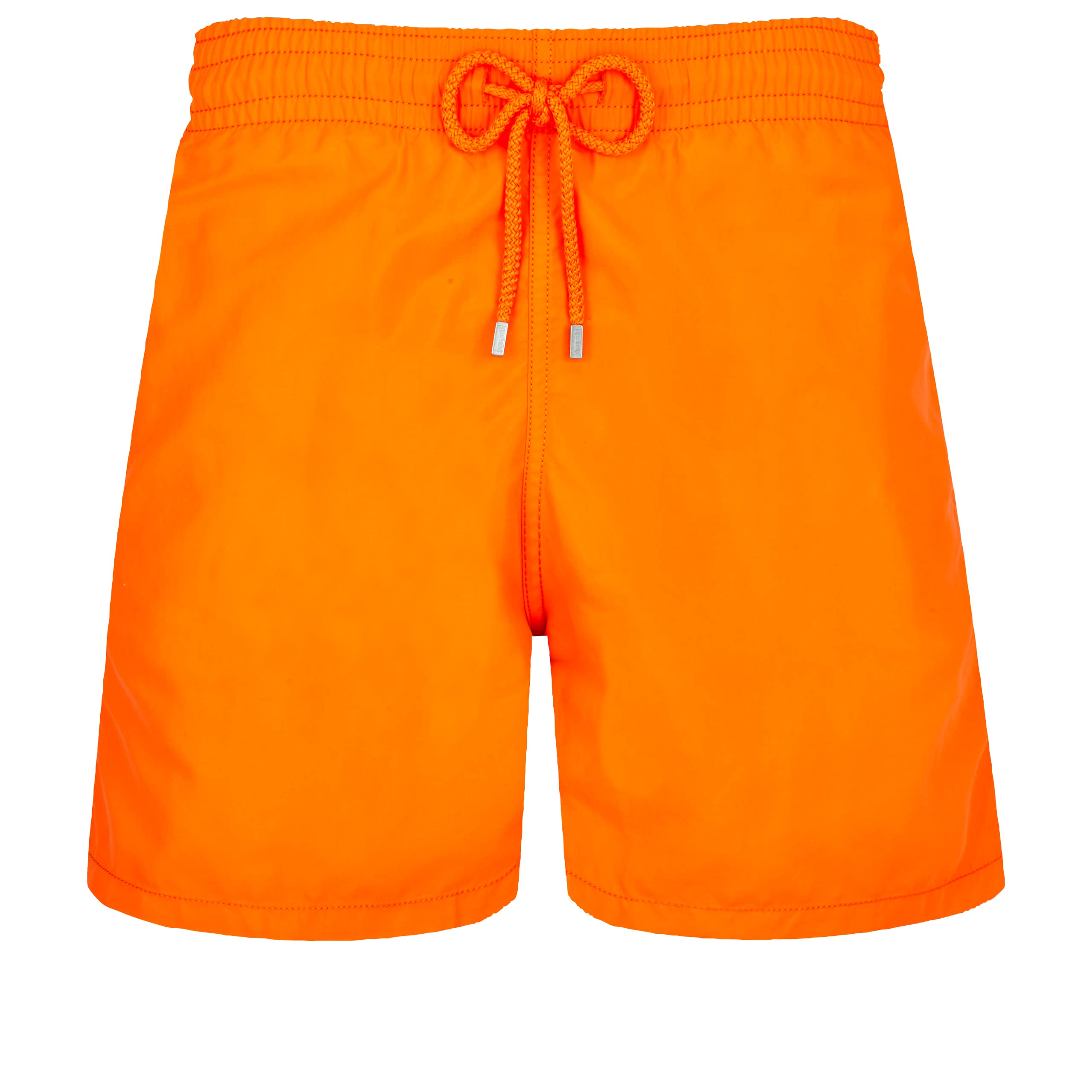 Men Swim Trunks Solid Carrot,L