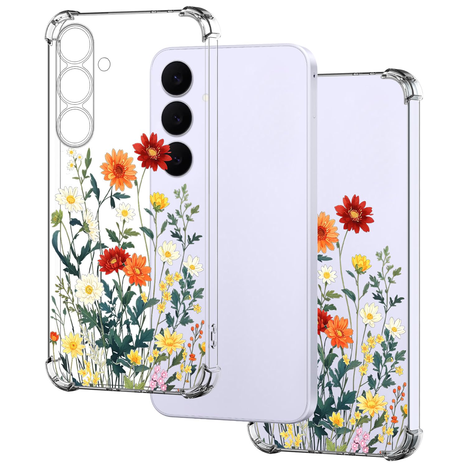 HopMore Handyhülle für Samsung Galaxy S24 / S25 5G Hülle, PU