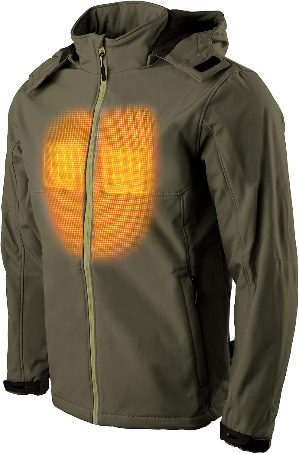 Sahara II Men’s Heated Jacket - 10 hrs of Heat | 3 Heat Zones | Battery & Charger | Machine Washable | All Day Warmth