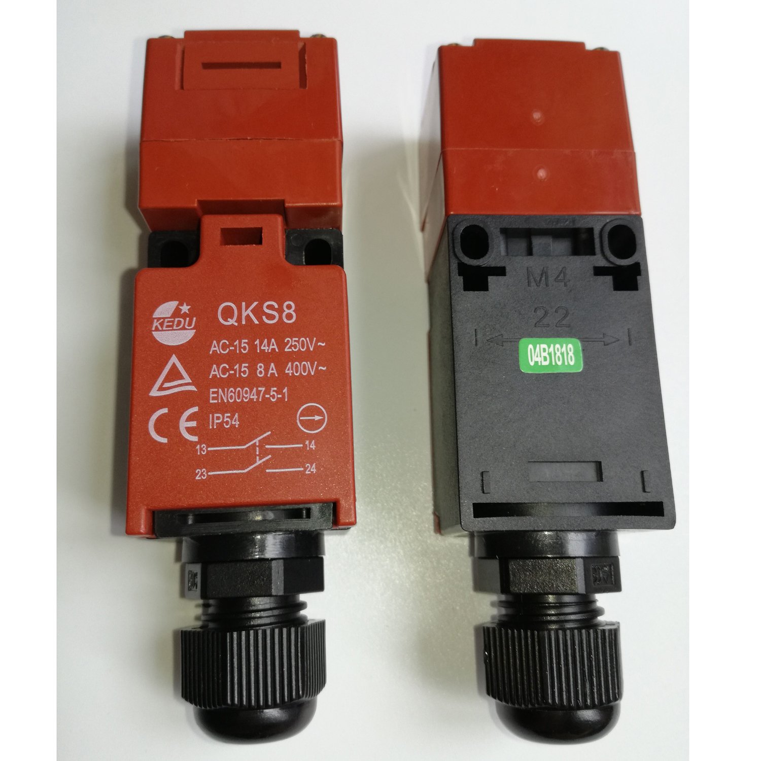 Interrupteur de porte de sécurité des commutateurs commutateur à clé Lock portes pour équipement Qks8, 2-pack