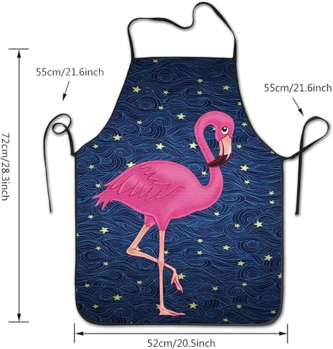 Miniatura 2 de YISHOW Delantal de cocina ajustable con lazos extra largos, delantal comercial para hombres y mujeres