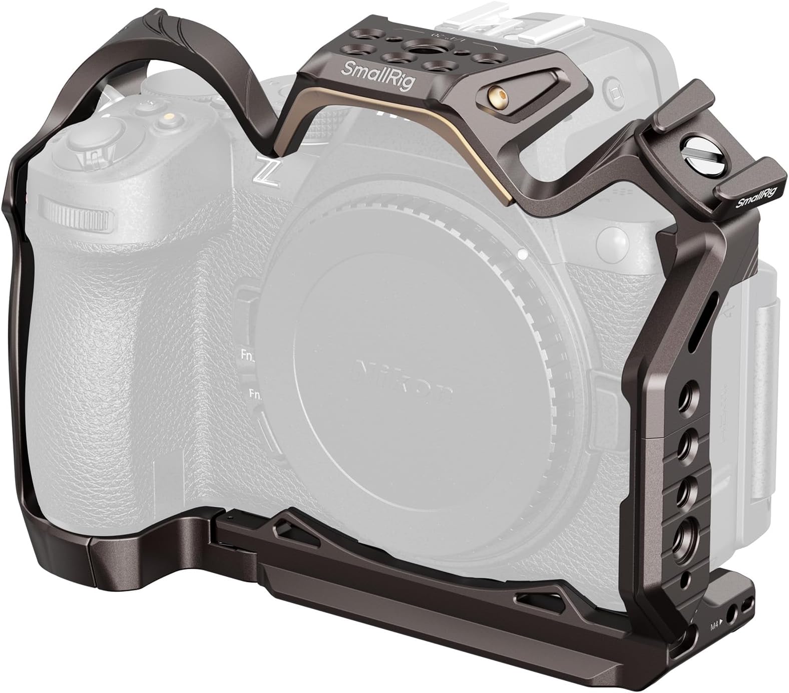 SmallRig Night Eagle Z5II Cage for Nikon Z5 / Z6 / Z6II / Z7 / Z7II，Aluminum Alloy Camera Full Cage with Cold Shoe and NATO Rail, Quick Release Plate for Arca - 5258