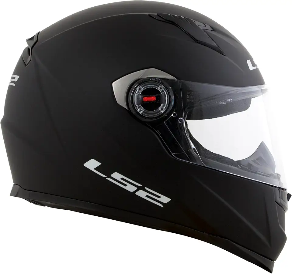 Capacete Ls2 Ff358 Monocolor Preto Fosco 58/M