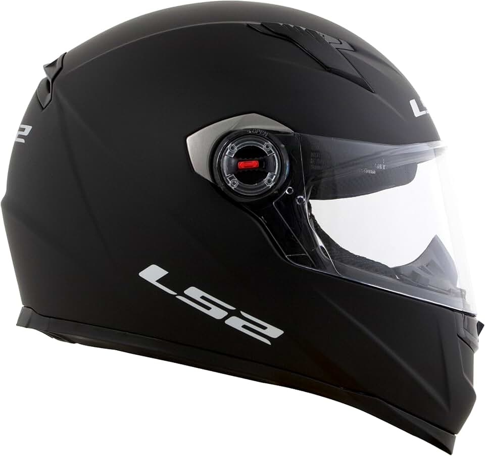 Capacete Ls2 Ff358 Monocolor Preto Fosco 58/M