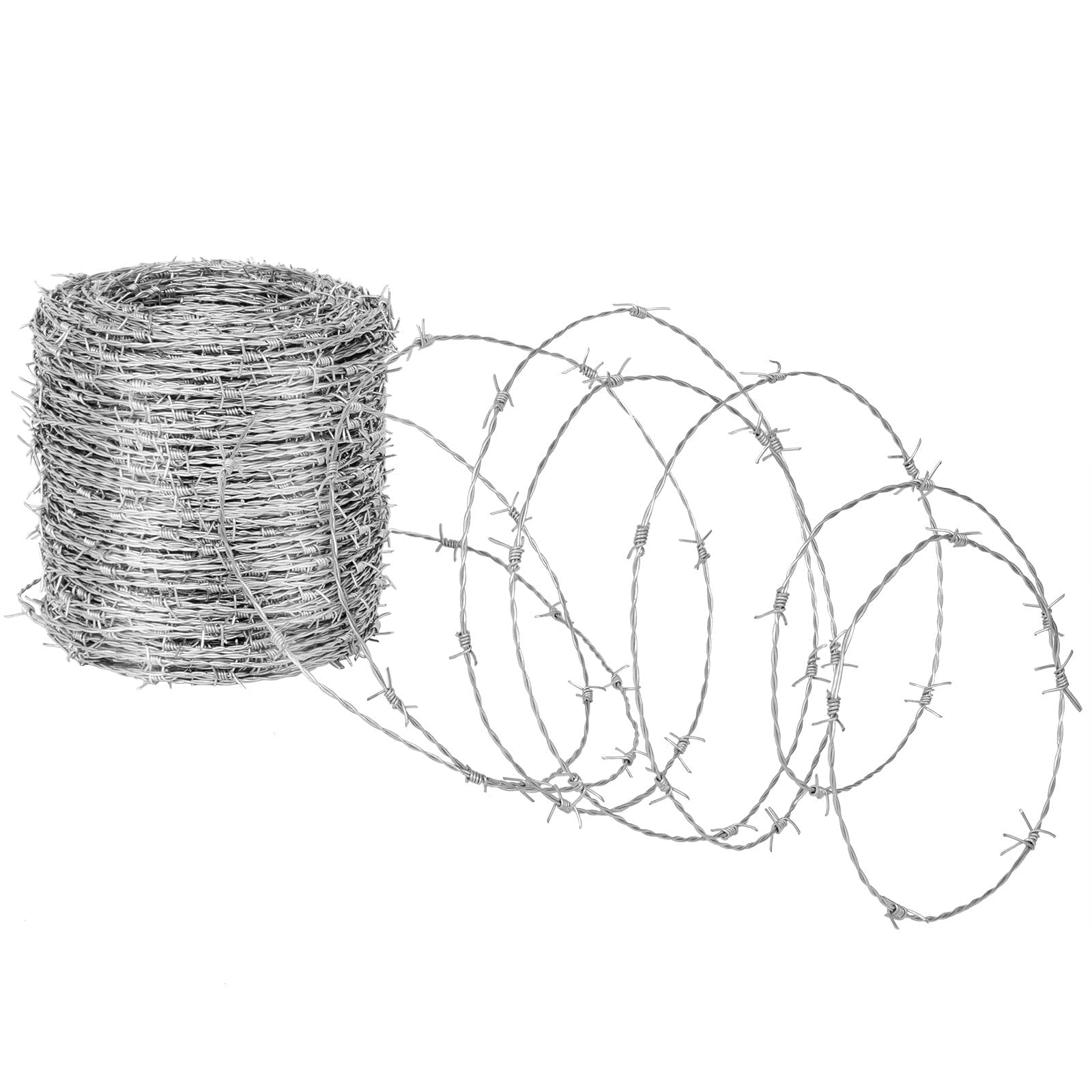Fil barbelé en acier à haute teneur en zinc pour clôture robuste de sécurité durable