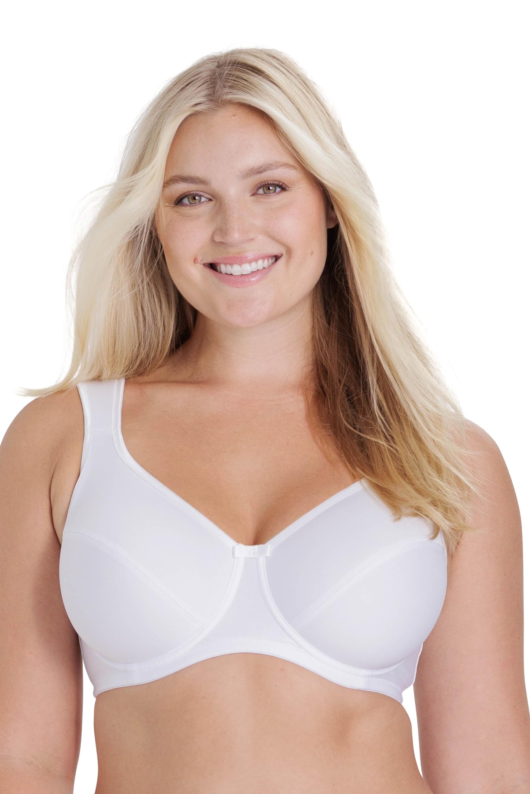Miss Mary Of Sweden Women's White Tenderly Underwire Bra In Eco-Friendly Tencel Mix 46D