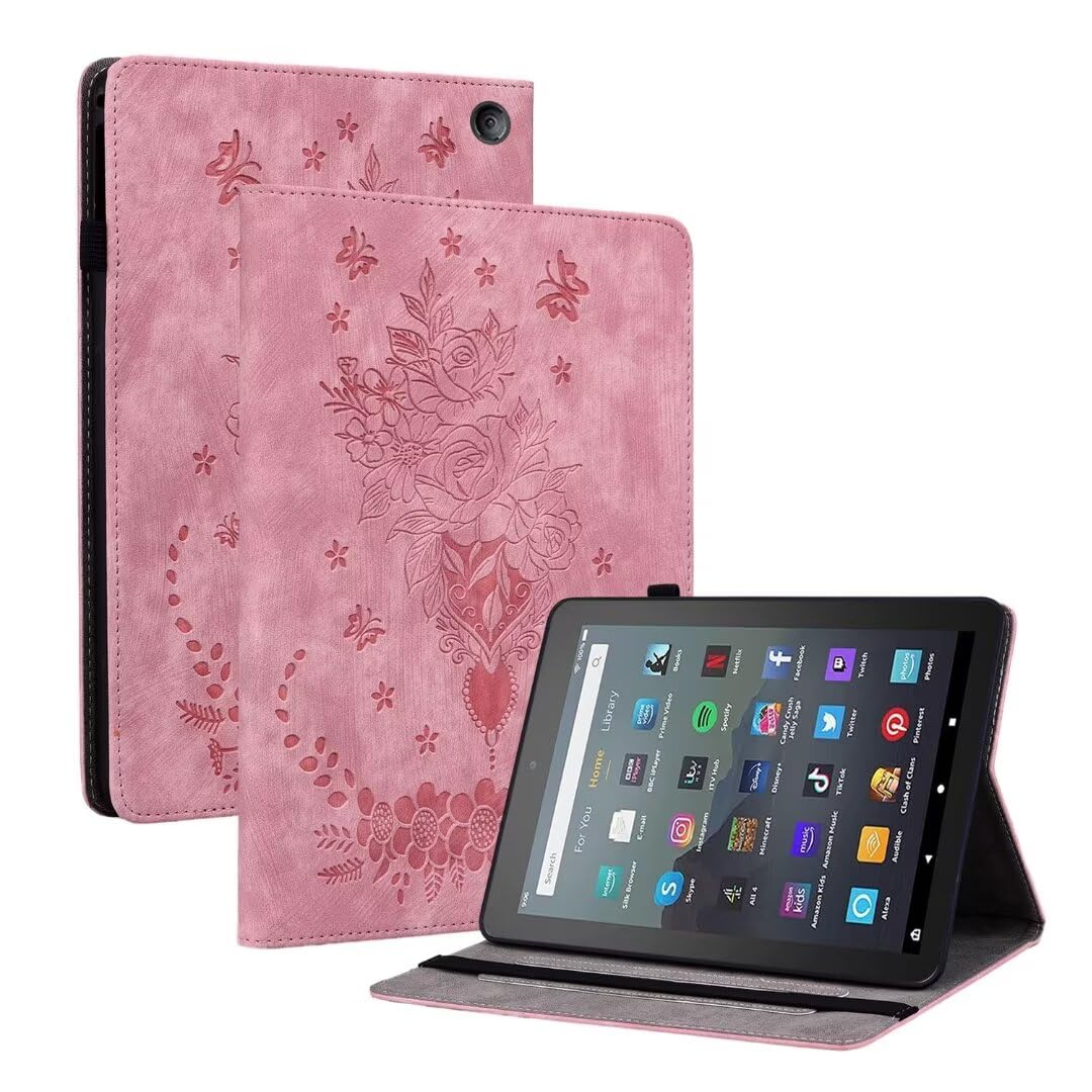 Custodia In Pelle Per Amazon Fire 7 (2015-2017) | Cover A Portafoglio Con Chiusura Magnetica E Slot Porta Carte - 2