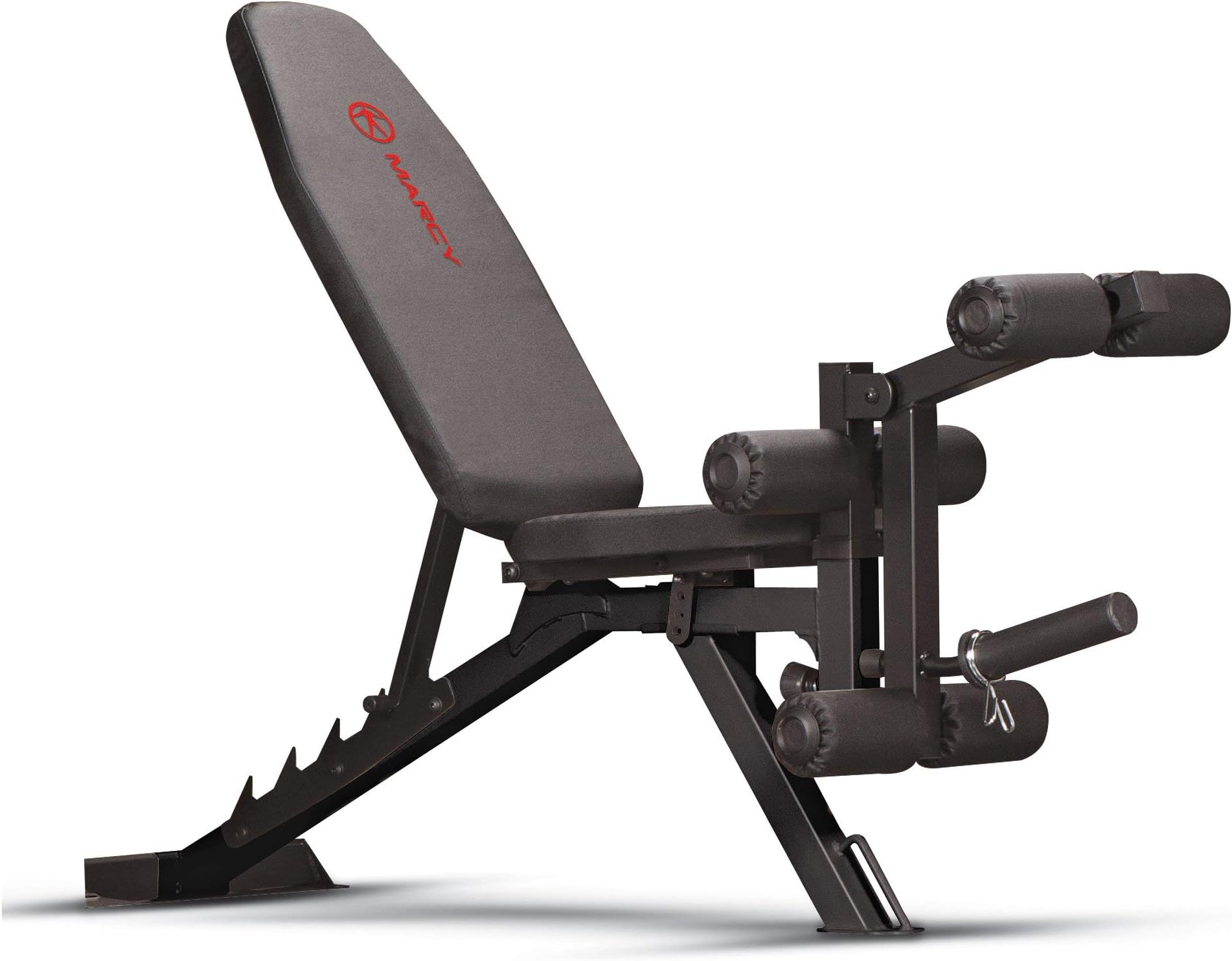 Marcy Adjustable 6 Position Utility Bench with Leg Developer and High Density Foam Padding (Renewed)