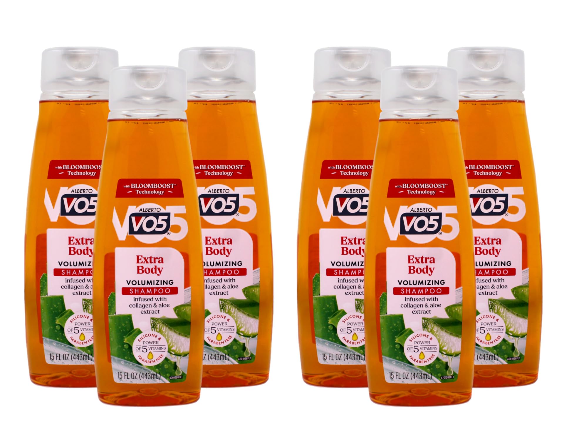Alberto Vo5 Extra Body Shampoo, 15 Oz. (Pack of 6)