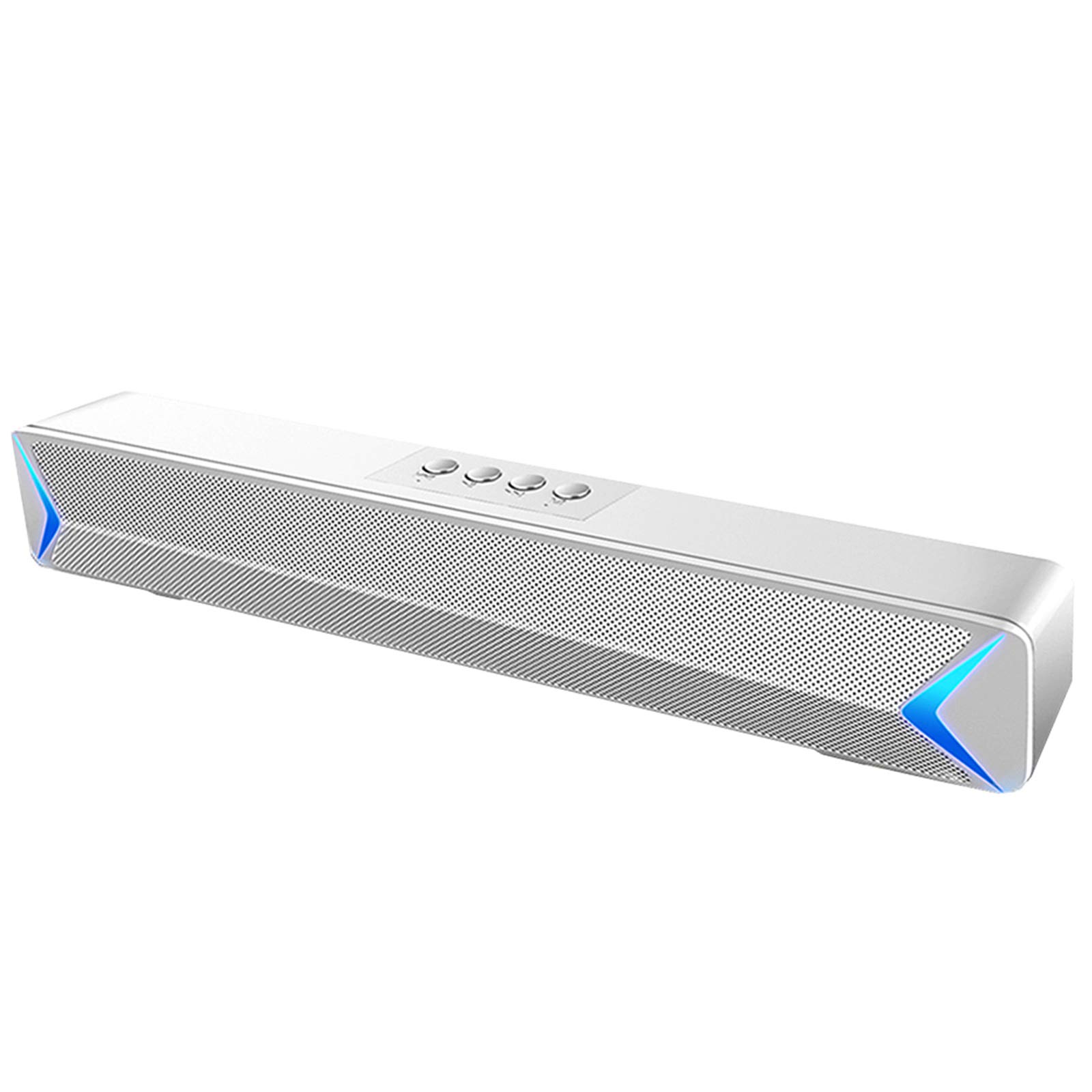 Barra de sonido inalámbrica con cable, barra de sonido para TV Bluetooth 5.0, barra de sonido con subwoofer integrado, altavoz para TV, entrada HDMI/óptica/Aux/USB, sistema de sonido envolvente para