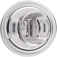 Vista 5 de Jarware Tapa para infusión de bebidas y frutas 2 en 1 de acero inoxidable, boca regular, plateado