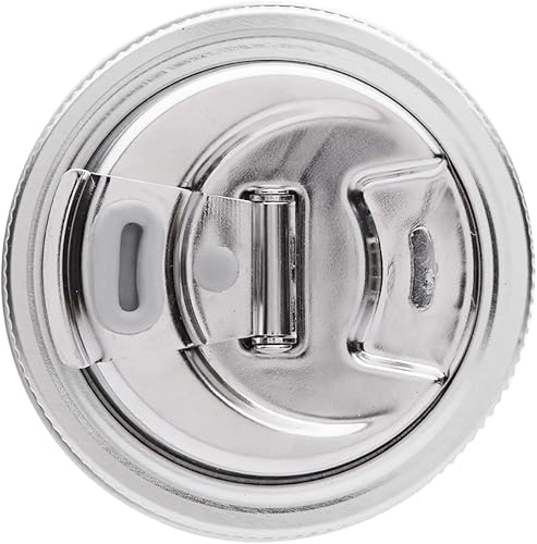 Miniatura 5 de Jarware Tapa para infusión de bebidas y frutas 2 en 1 de acero inoxidable, boca regular, plateado