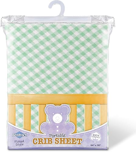 Vista 186 de Abstract Sábanas de algodón para cuna pequeñas – Pack n Play Sábanas bajeras – Sábanas ultrasuaves para cuna para niños y niñas – Universales