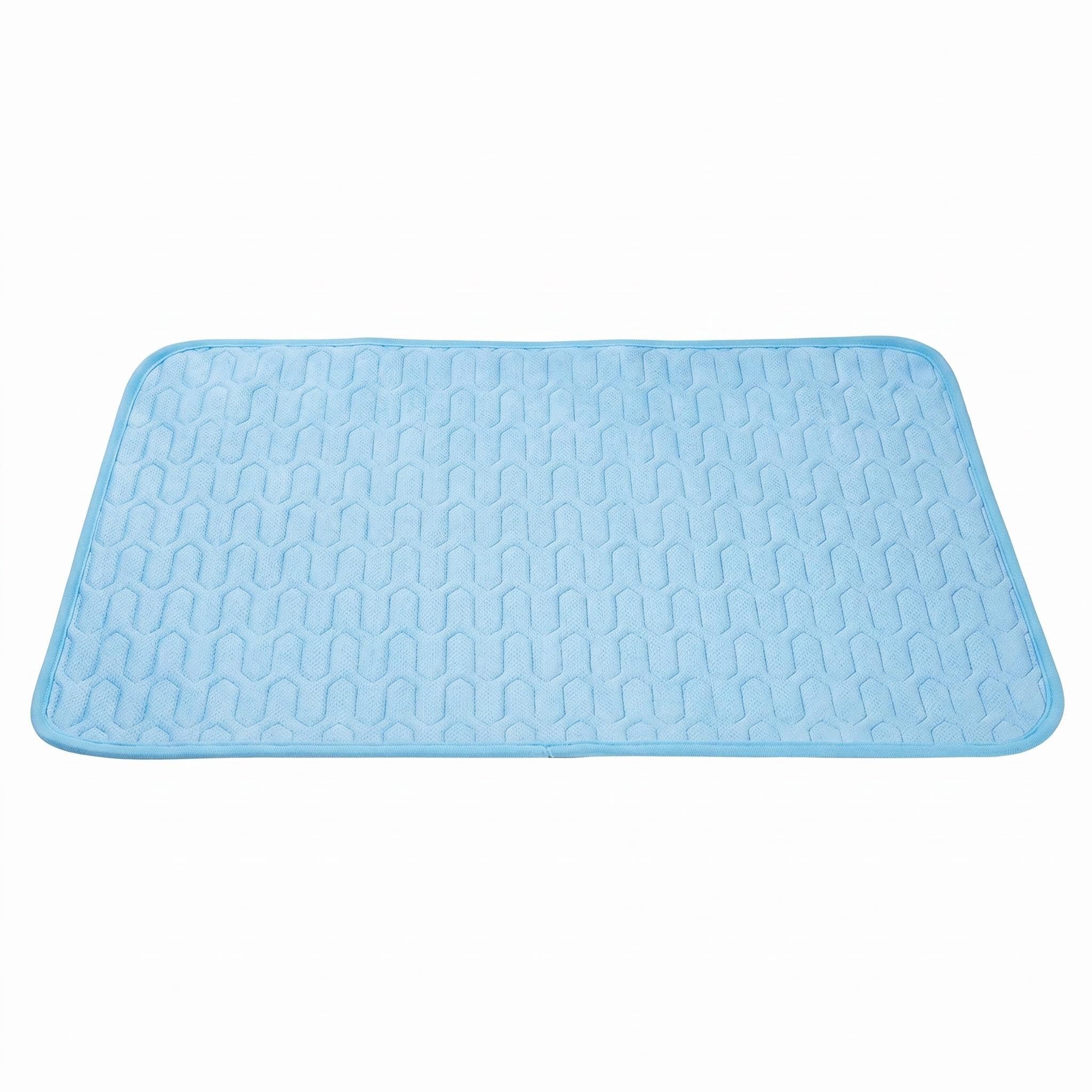 CutitiUU 70 x 55 CM Dog Cooling Mat,Ice Silk Latex Mattress Pad,Cooling Mat Self Cooling Pet Dog Cat,Washable Cat Cool Bed Keeps Pets Comfortable in Hot Weather for Crates Car Seats