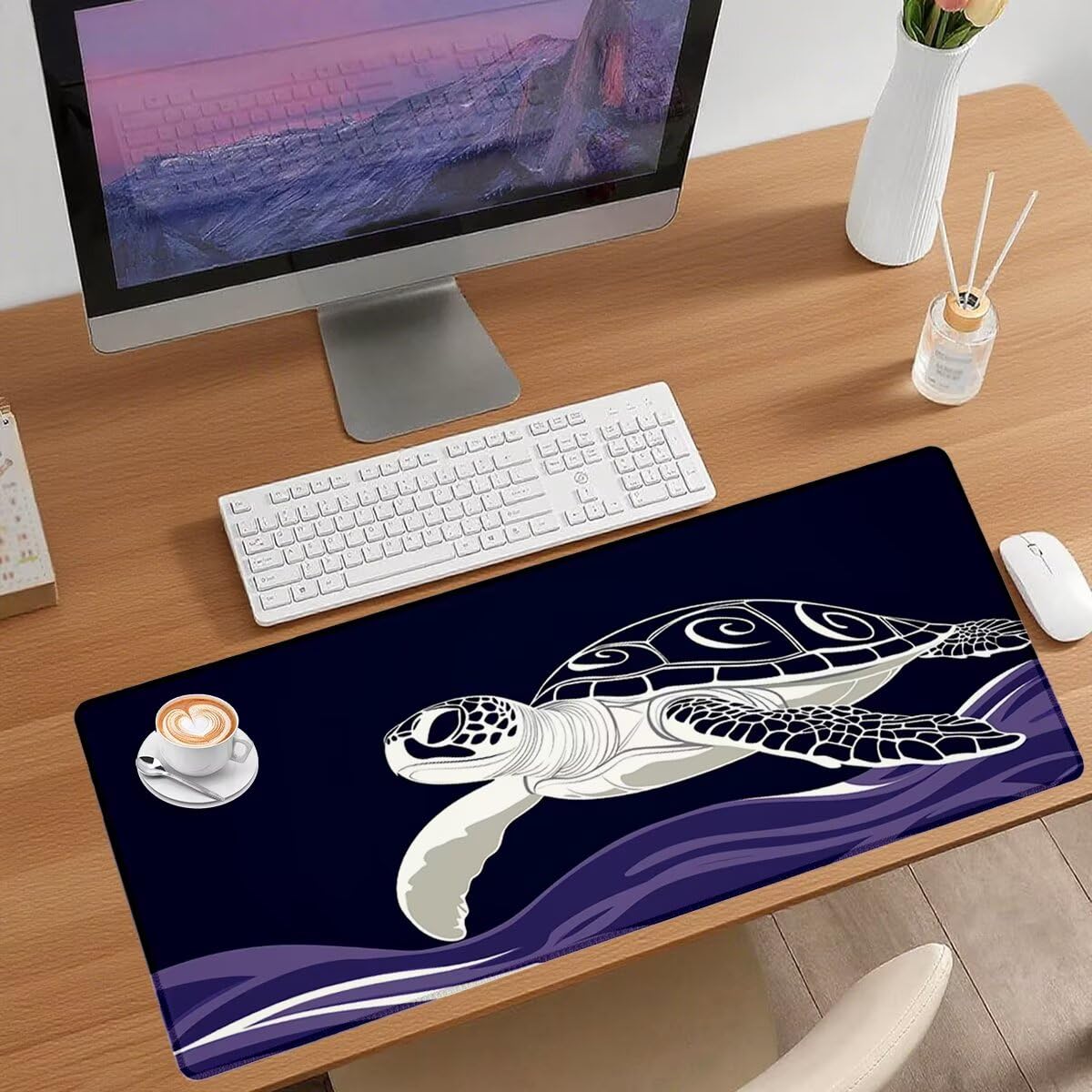Podkładka pod mysz Retro Podkładka Pod Mysz Na Biurko XXL 1200 x 600 mm Wodoodporna Podkładka Pod Mysz Zwierzę Mata Na Biurko Z Antypoślizgową Gumową Podstawą Desk Mata Podkładka Pod Mysz Podkładka