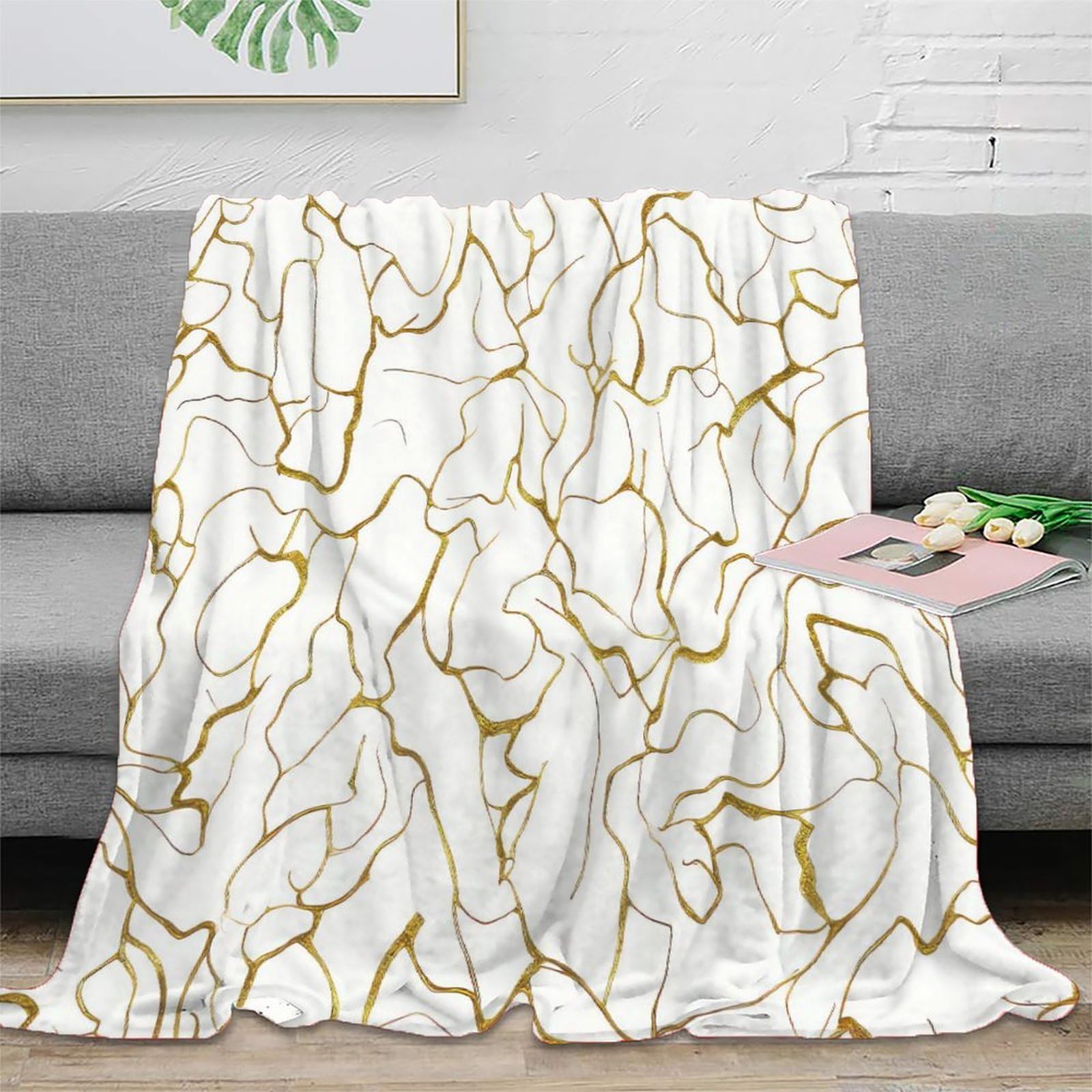 Cadeau pour campeurs et amis couverture douce design abstrait chic