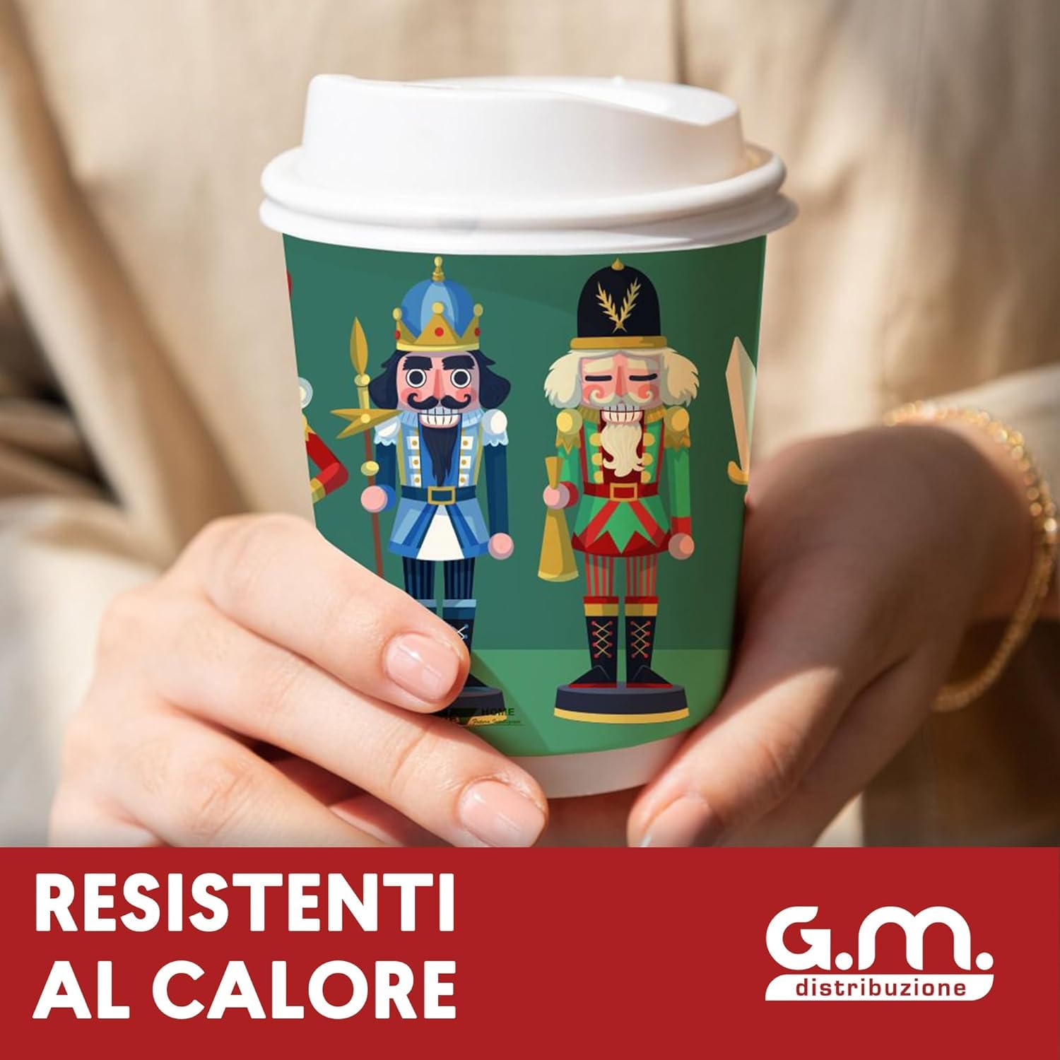 1000 Bicchieri Carta Caffè 75ml - Colorati, Biodegradabili, Per Bevande Calde, Casa E Ufficio - Foto 11