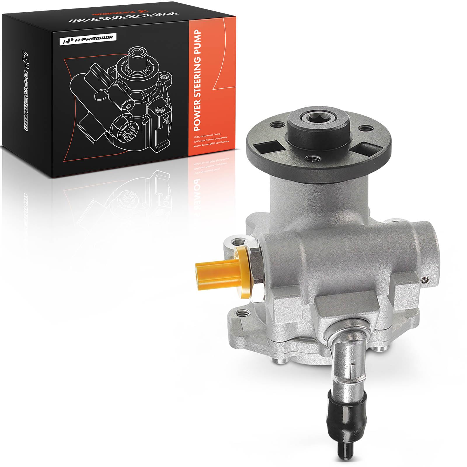 A-Premium Power Steering Pump Compatible with BMW 128i 2008-2013, 323i 2006-2011, 325i 2006-2010, 325xi/330xi/330i 2006, 328i 2007-2013, 328xi 2007-2008, 2.0L 2.5L 3.0L Gas, Replace # 32414042171